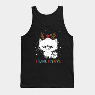 Feline Festive Tank Top